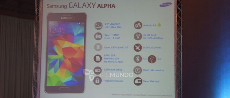 Specificațiile complete ale lui Samsung Galaxy Alpha au devenit publice