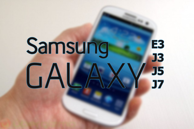 Samsung pregărește seriile: Samsung Galaxy E3, Galaxy J3, J5 și J7