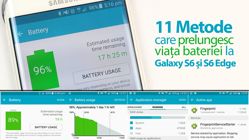 Sea slug dish Forgiving 11 Metode care prelungesc viața bateriei la Galaxy S6 și S6 Edge