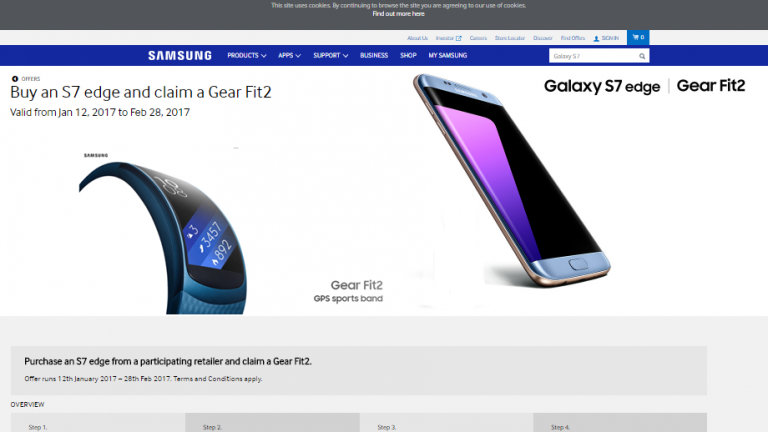 În U.K. cumpărătorii de Galaxy S7 Edge primesc gratuit un Gear Fit 2