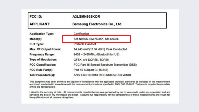 Samsung Galaxy Note 7R este certificat FCC și vine cu Android 7.0 Nougat