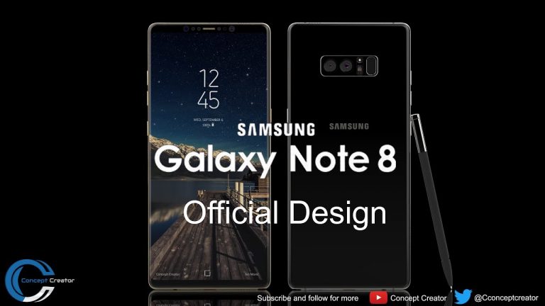 Prezentare video cu un nou concept Samsung Galaxy Note 8