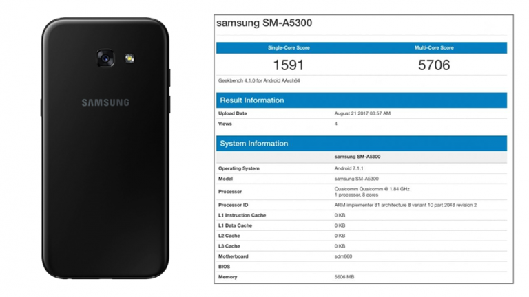 Detalii despre Samsung Galaxy A5 (2018), care a trecut de Geekbench