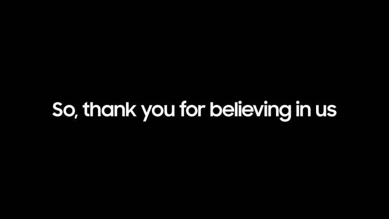 Samsung postează un videoclip „Thank You” tuturor fanilor săi