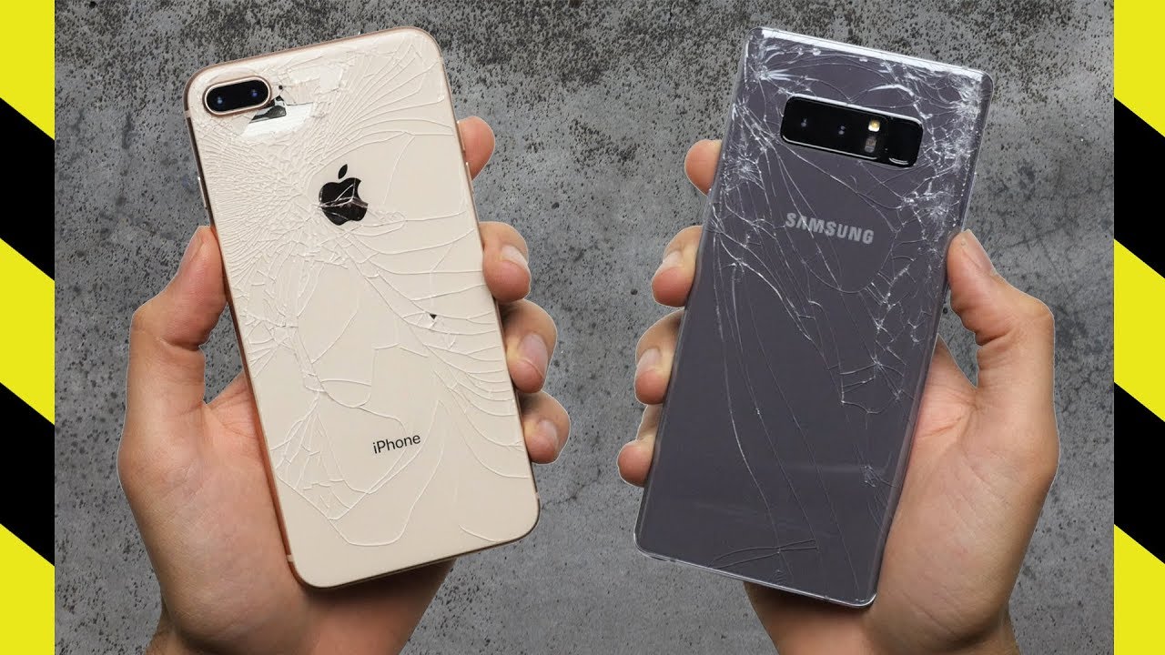 iPhone 8 vs Note 8: Un test care demonstrează fragilitatea lui iPhone 8