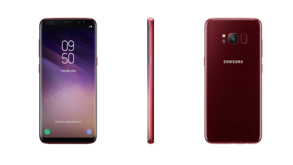 Galaxy S8 în Roșu Burgund, la vânzare în Coreea de Sud
