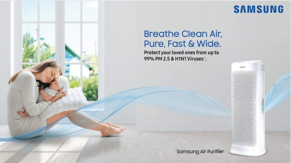Respirați aer curat cu noul purificator de aer Samsung