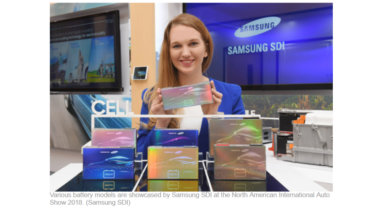 Samsung SDI prezintă cele mai noi baterii EV la salonul auto din Detroit
