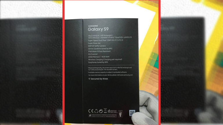 Specificațiile lui Galaxy S9 dezvăluite de cutia în care vine telefonul