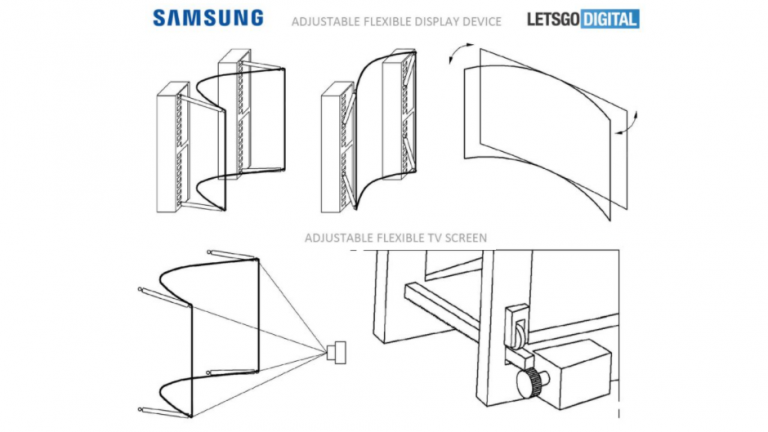 Televizoare Samsung reglabile în dimensiune, cu ecrane OLED flexibile