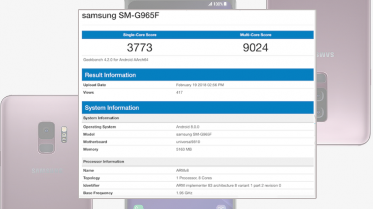 Galaxy S9+ pe Geekbench cu Exynos 9810 are performanțe extraordinare