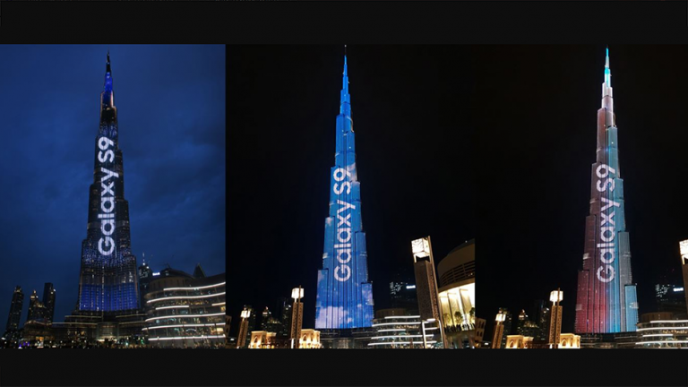 Galaxy S9 – spectaculos pe impozantul Burj Khalifa
