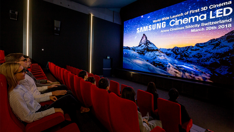 Samsung instalează primul ecran 3D Cinema LED în Elveția
