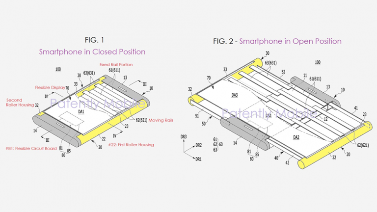 Samsung a brevetat un nou smartphone cu afișaj extensibil