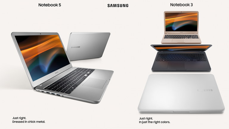 Samsung a lansat Notebook 5 și Notebook 3 pentru uzul zilnic