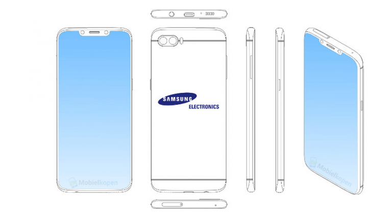 Samsung brevetează modele de smartphone cu „breton” notch!