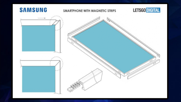 Smartphone Samsung fullscreen grație benzilor magnetice laterale