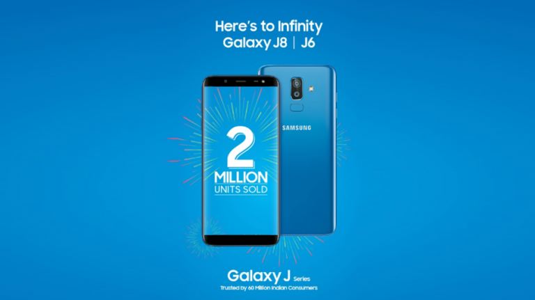 Galaxy J6 și Galaxy J8 vândute în peste 2 milioane de unități în India