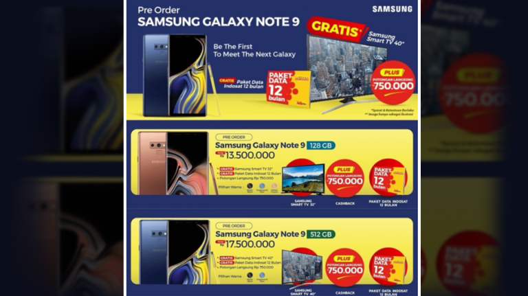 Galaxy Note 9, prețurile pentru modelele de 128 GB și 512 GB