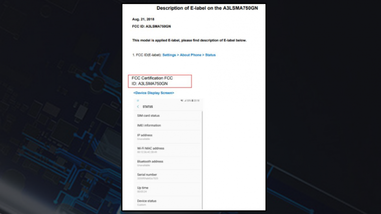 Un posibil succesor pentru Galaxy A8+ primește certificarea FCC