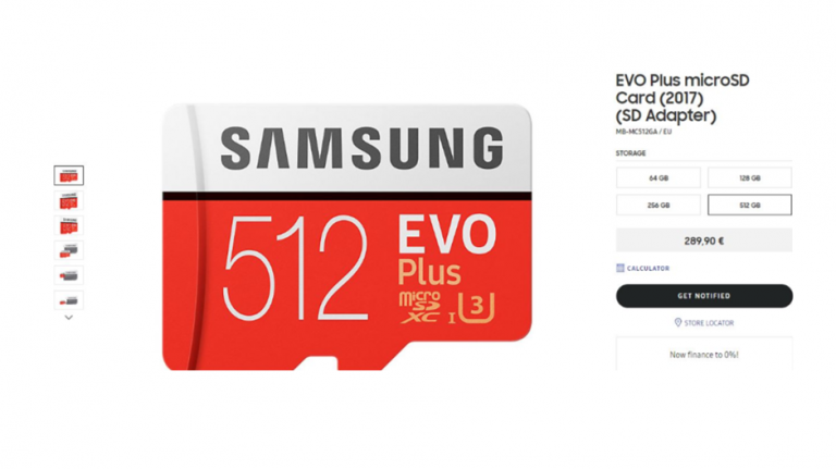 Cardul microSD de 512 GB de la Samsung costă cât un telefon mediu