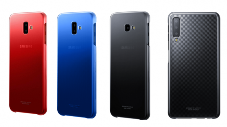 Huse Samsung în culori gradient pentru Galaxy J4+, J6+ și Galaxy A7