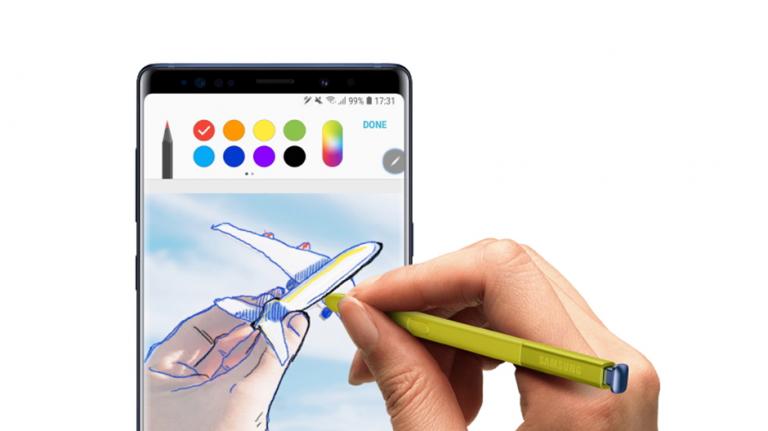 O nouă experiență de conectivitate cu S Pen pe Galaxy Note 9