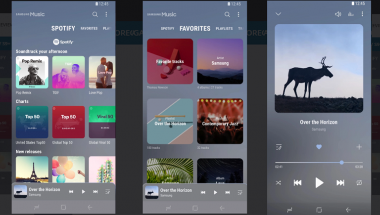 Samsung Music cu un nou design și recomandări Spotify