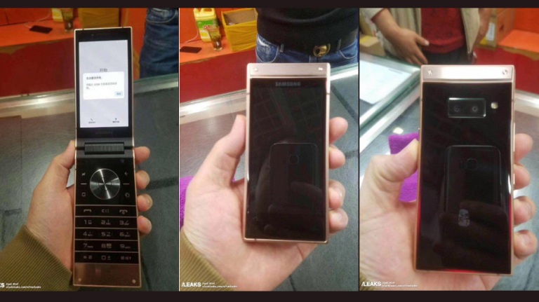 Telefonul cu clapetă Samsung W2019, au apărut noi fotografii