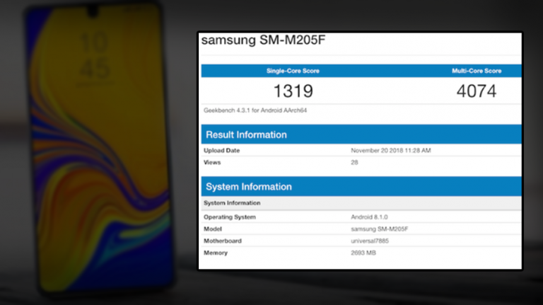 Primele teste cu performanțele lui Galaxy M au apărut pe Geekbench