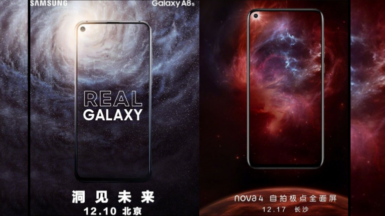 Galaxy A8s posibilă lansare pe 10 decembrie, are camera foto in-display