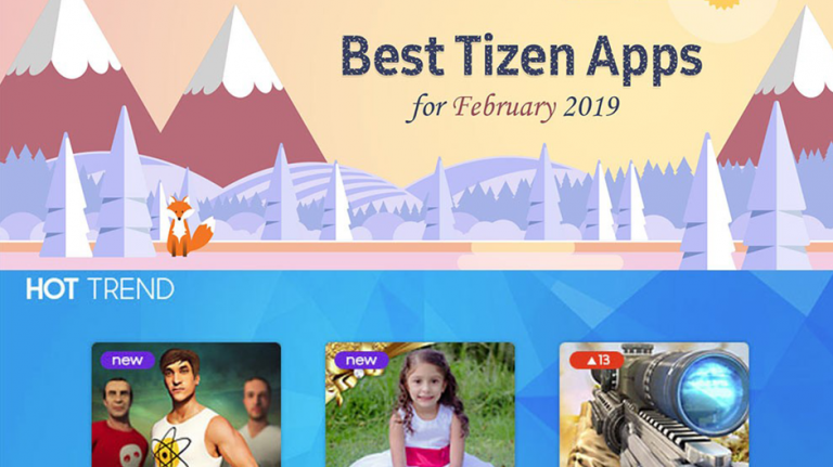 Cele mai bune 20 de aplicații Tizen în februarie 2019