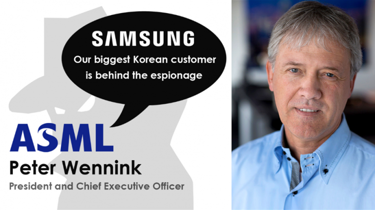Samsung Electronics este responsabil pentru spionajul la ASML