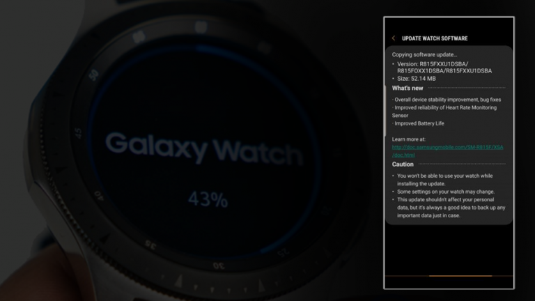 Variantele LTE ale Galaxy Watch primesc o actualizare de software