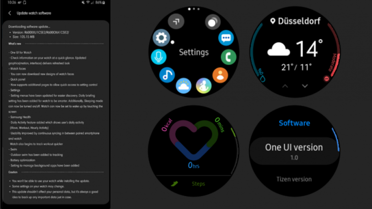 Actualizare One UI pentru Galaxy Watch, Gear S3 și Gear Sport