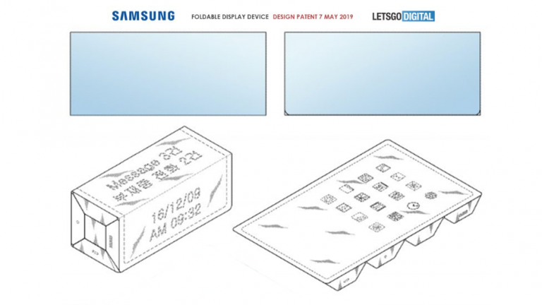 Dispozitiv de afișare pliabil cu patru laturi de la Samsung