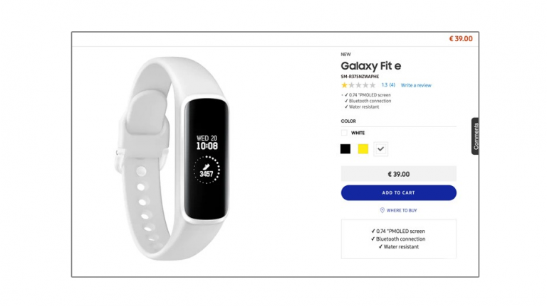 ﻿Samsung Galaxy Fit-e este lansat oficial, costă aproximativ 40 €