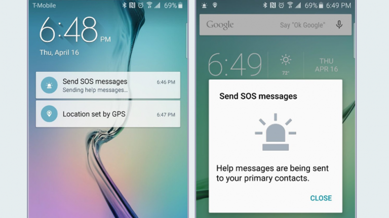 Mesajele SOS (text, poze, audio și GPS) pe telefoanele Samsung Galaxy