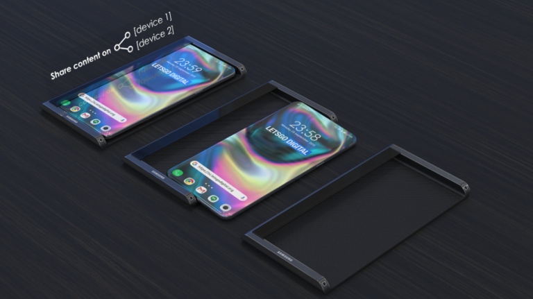 Samsung Galaxy S11 cu dispozitiv pentru holograme