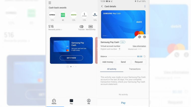 Samsung Pay Cash: cardul de debit virtual pentru a plăti și primi bani