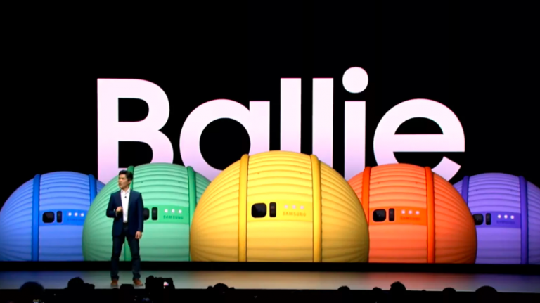Ballie un nou robot al companiei Samsung prezentat la CES 2020