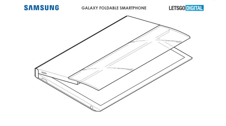 Telefon pliabil Samsung Galaxy Z Flip 2 cu un capac transparent