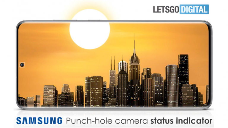 Brevet Samsung pentru un telefon cu indicator de stare la camera selfie