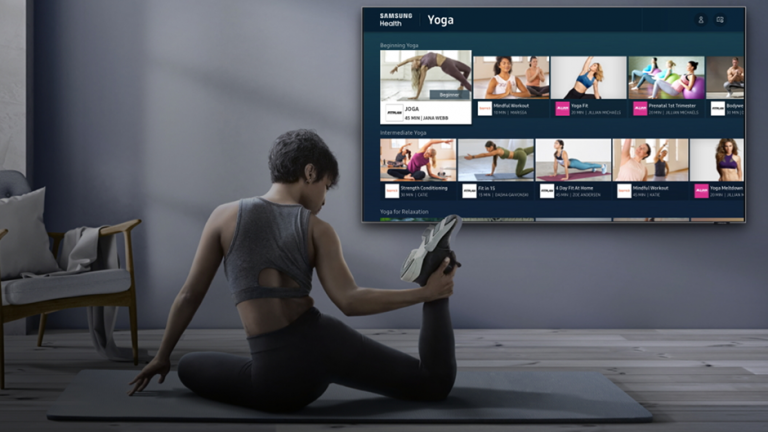 Samsung Health disponibil pe televizoarele inteligente Samsung 2020
