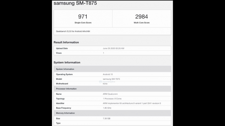 Galaxy Tab S7 va avea la bord procesorul Qualcomm Snapdragon 865+