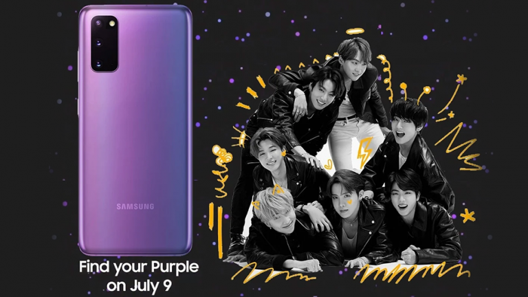 Nebunia violetă! Telefoanele Galaxy S20+ BTS Edition vândute imediat