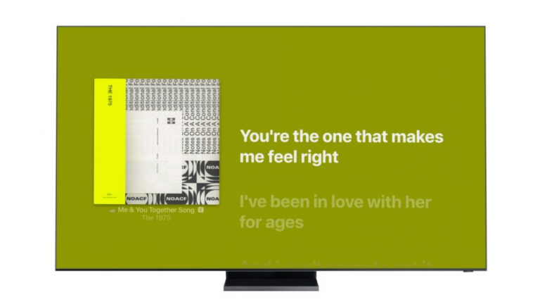 Samsung Smart TV va afișa sincronizat versurile de la Apple Music