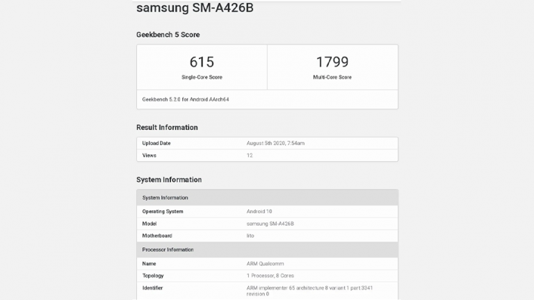 Galaxy A42 5G cu procesor Snapdragon 690 și baterie de 5.000 mAh