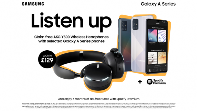Promoție Samsung în UK: la un telefon Galaxy căști wireless AKG gratuite