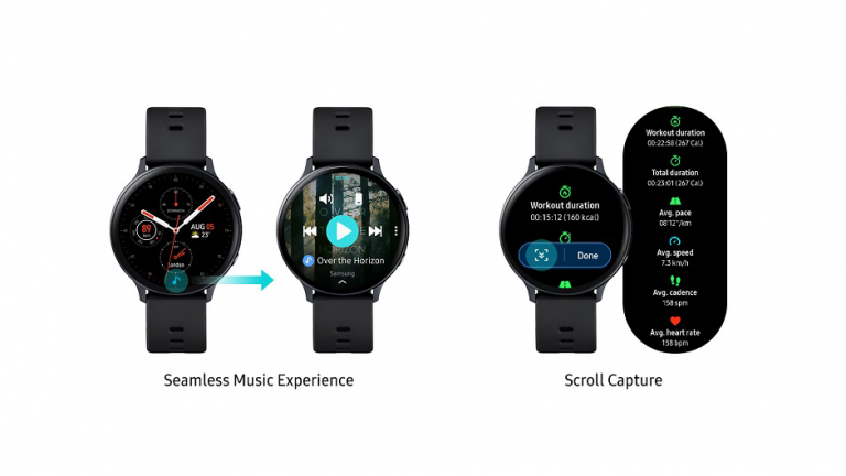 Actualizare software la Galaxy Watch Active 2, noi funcții de sănătate